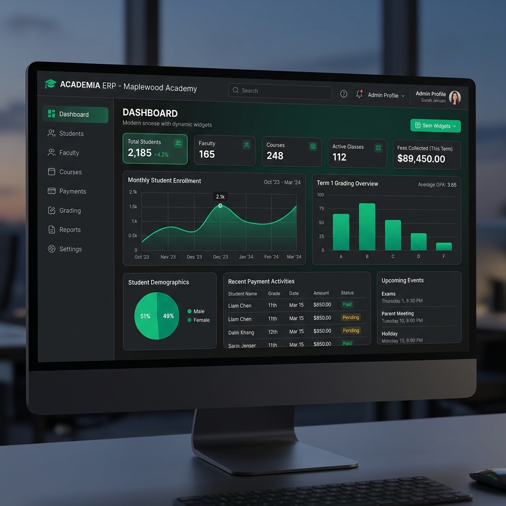 Multi-Tenant School Management ERP