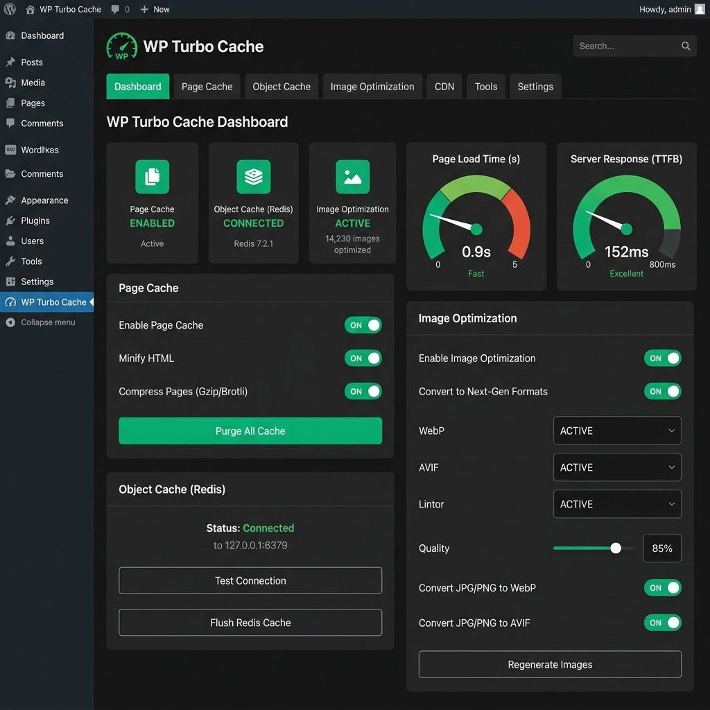 WP Turbo Cache Plugin